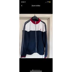 Nautical track zip up jacket